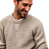 PJ Paul Jones Mens Waffle Sweater Soft Knit Crewneck-1