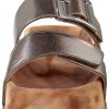 Paul Green Womens Gold Vegan Leather Sandals Size 7-2