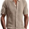 PJ Paul Jones Mens Knit Button Down Shirt Soft Stretch-0