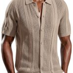 PJ Paul Jones Mens Knit Button Down Shirt Soft Stretch-0