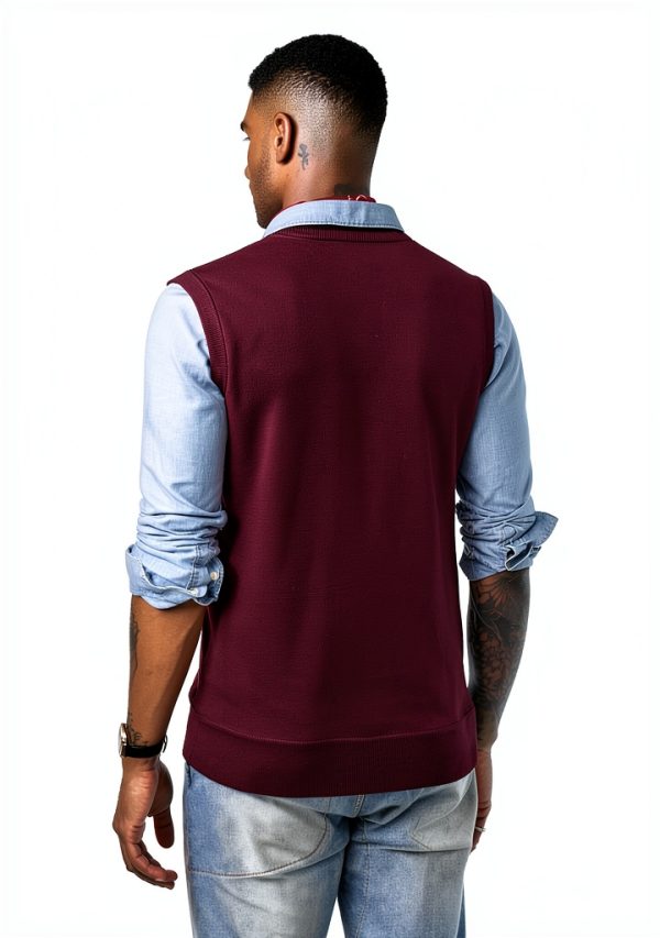 PJ Paul Jones Mens Wool Sweater Vest V-Neck Layering-2