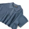 Mens Waffle Knit Polo Shirt Soft Stretch Casual Comfort Fit-4