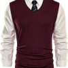 PJ Paul Jones Mens Wool Sweater Vest V-Neck Layering-3