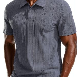 Mens Polo Shirt Soft Pique Knit Classic Collar Sizes Colors-0