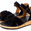 Paul Green Womens Black Suede Sandals Leather Lined-0