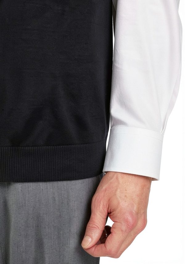 Men's Supima Cotton V-Neck Tank Shirt Fully Fashioned Fit-3