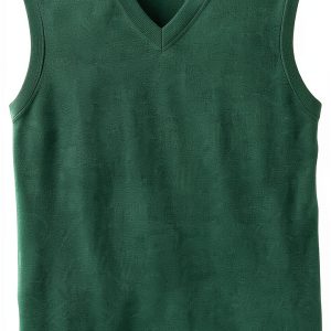 Men's Supima Cotton V-Neck Tank Shirt KMU300V Comfort Fit-0