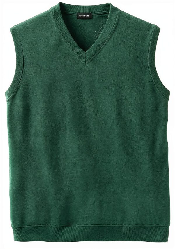 Men's Supima Cotton V-Neck Tank Shirt KMU300V Comfort Fit-0