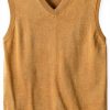 Men Supima Cotton V Neck Tank Shirt Fully Fashioned Fit-0