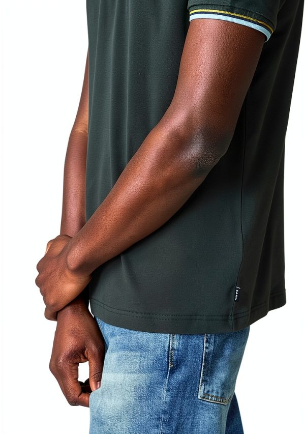 Mens Polo Shirt Paul Smith Organic Cotton Broad Stripe Zebra-1