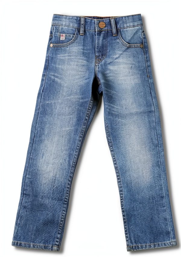 Kids Denim Jeans Boys Blue 5% Viscose Stretch Comfortable Fit-0