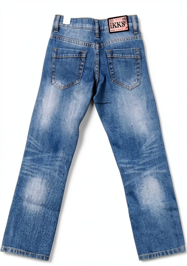 Kids Denim Jeans Boys Blue 5% Viscose Stretch Comfortable Fit-1